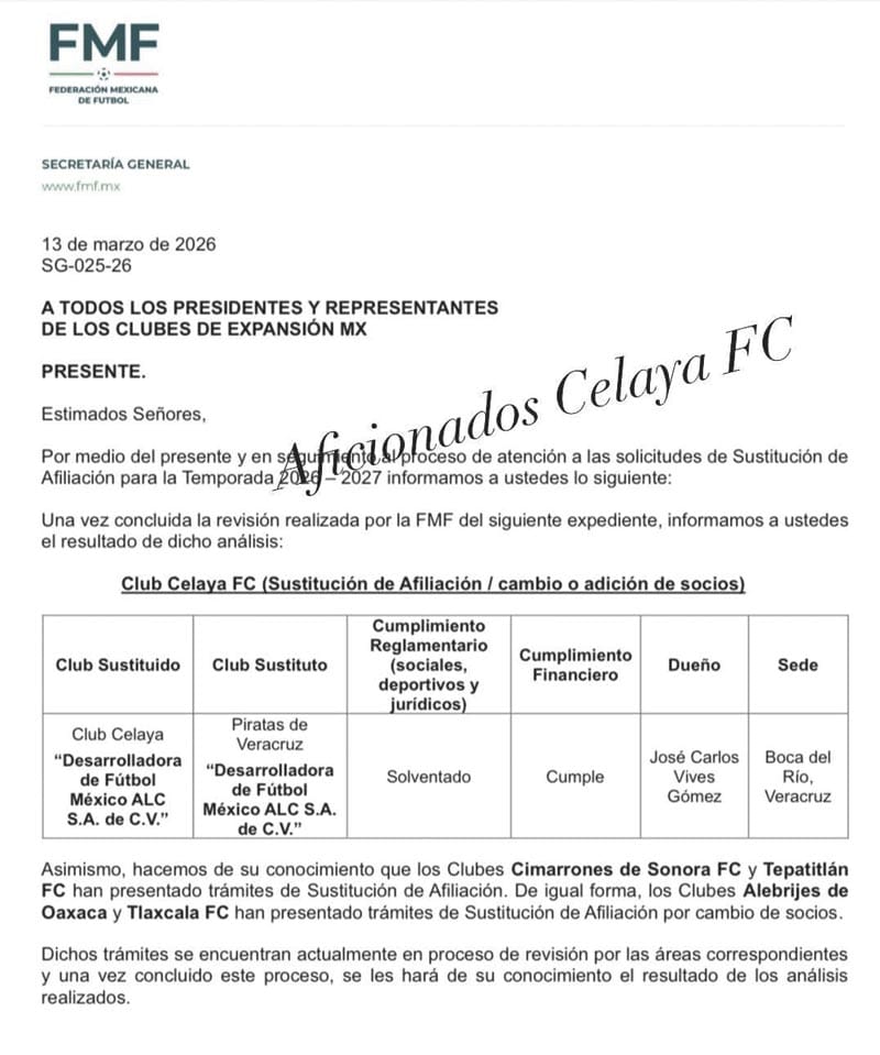 ¡OFICIAL!… PIRATAS EN VERACRUZ - LIGA EXPANSION MX