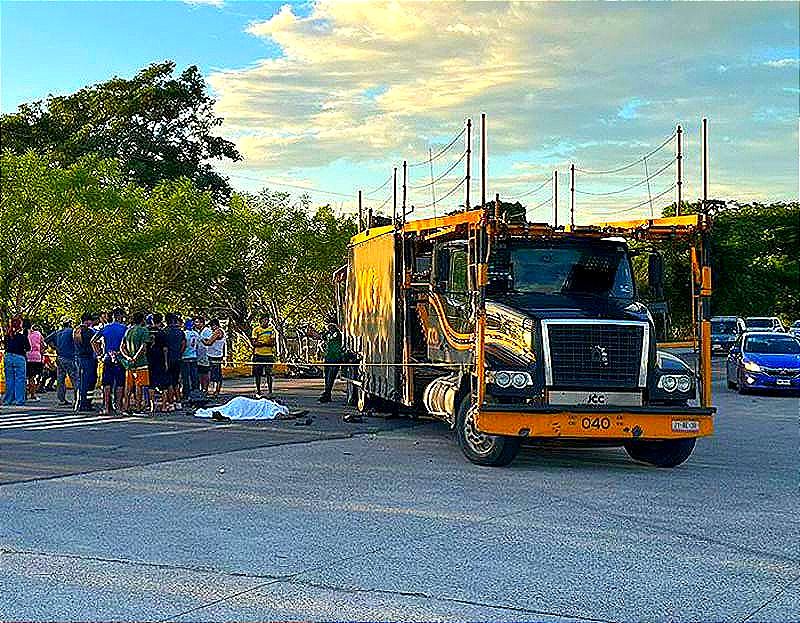 ¡“EL CACHETES” EL MOTOCICLISTA QUE MURIÓ AL IMPACTARSE CON LA NODRIZA!
