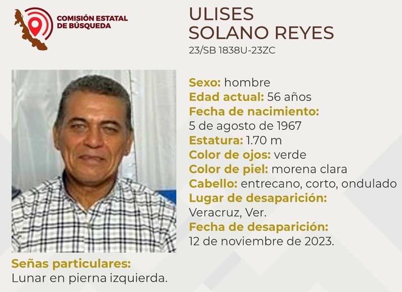 ¡DESAPARECE ULISES SOLANO EN EL PUERTO DE VERACRUZ!
