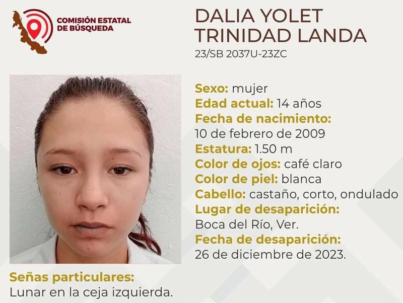¡DESAPARECE JOVENCITA EN BOCA DEL RÍO!