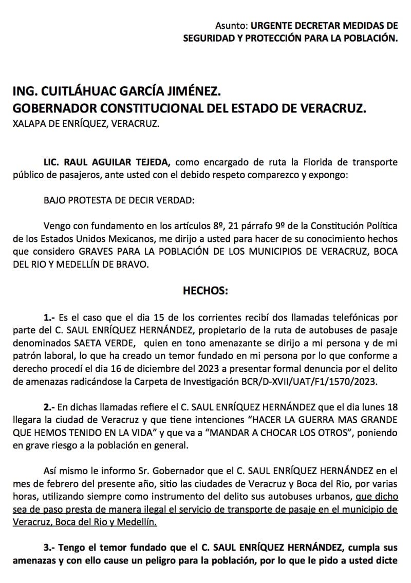 ¡AMENAZA TRANSPORTISTA HACER LA “GUERRA...”!