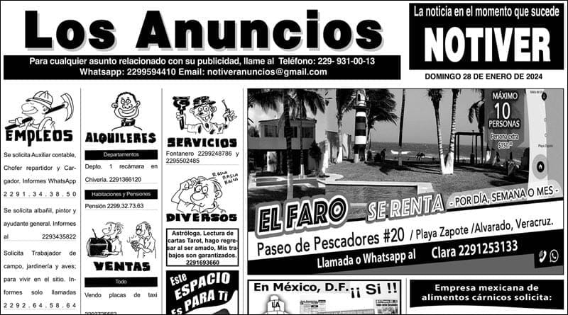 ...LOS ANUNCIOS, AVISOS Y DEMÁS! - DOMINGO, 28 DE ENERO 2024