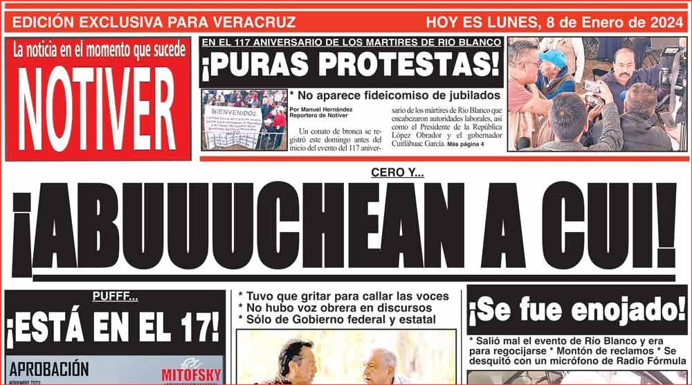 LA PORTADA - LUNES 8 DE ENERO 2024