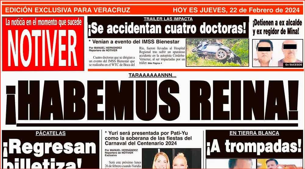 LA PORTADA - JUEVES 22 DE FEBRERO 2024
