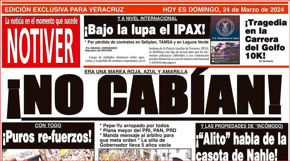 LA PORTADA - DOMINGO 24 DE MARZO 2024