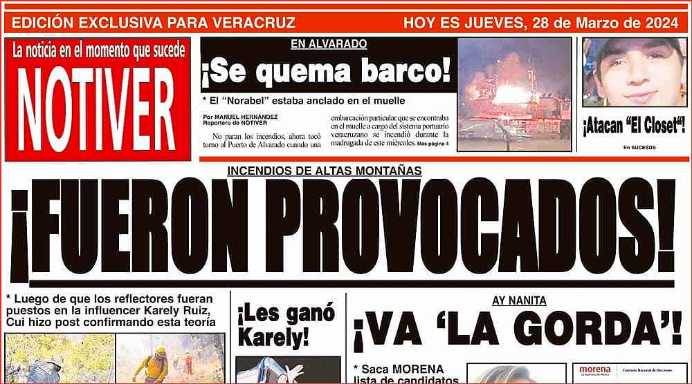 LA PORTADA - JUEVES 28 DE MARZO 2024