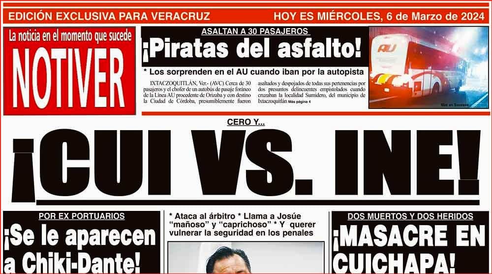 LA PORTADA - MIÉRCOLES 6 DE MARZO 2024