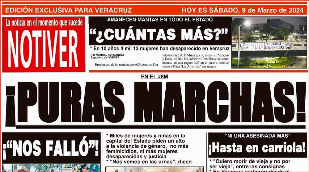 LA PORTADA - SÁBADO 9 DE MARZO 2024