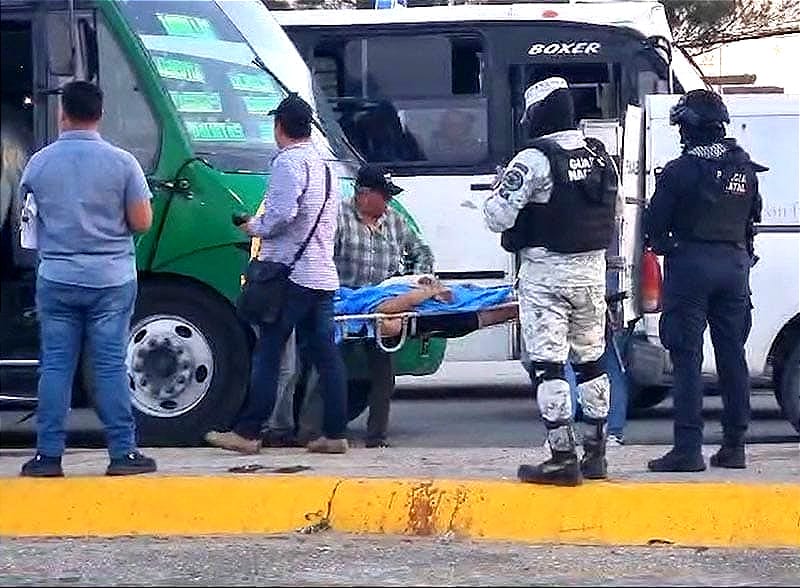 ¡EJECUTAN A “LA GÜERA”! - LE DISPARAN A QUEMARROPA EN UNA CAMIÓN DE PASAJE *EN EL  MISMO LUGAR HACE UNA SEMANA A UN CHECADOR