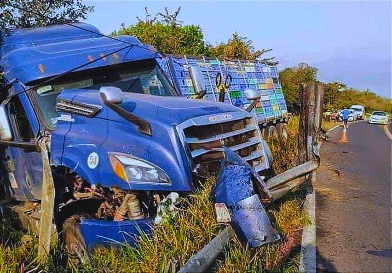 ¡LE GANÓ LA CURVA! - TRÁILER SALE VOLANDO DE LA CARRETERA!