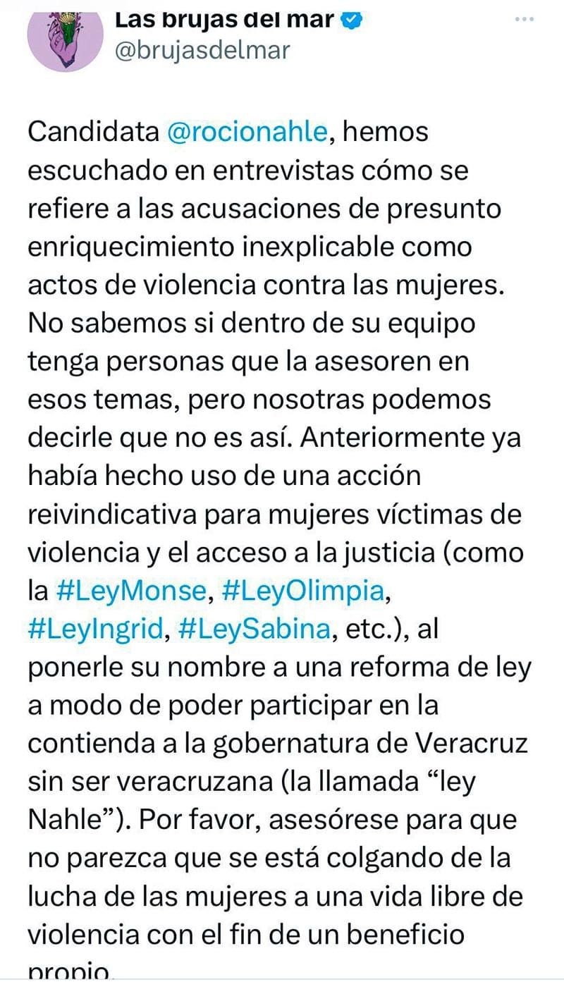¡BRUJAS DEL MAR CORRIGE A CHÍO! - *Señalamientos de enriquecimiento ilícito no es violencia de género