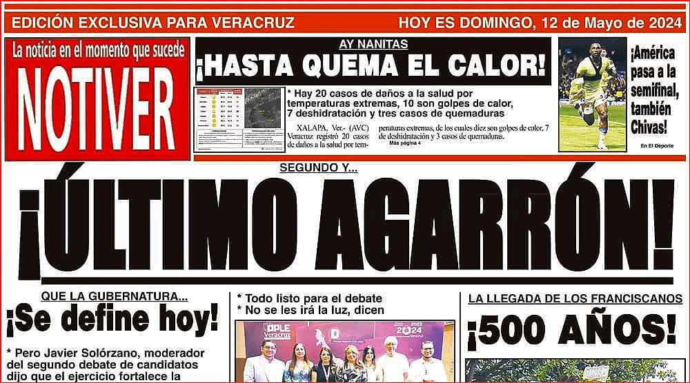 LA PORTADA - DOMINGO 12 DE MAYO 2024