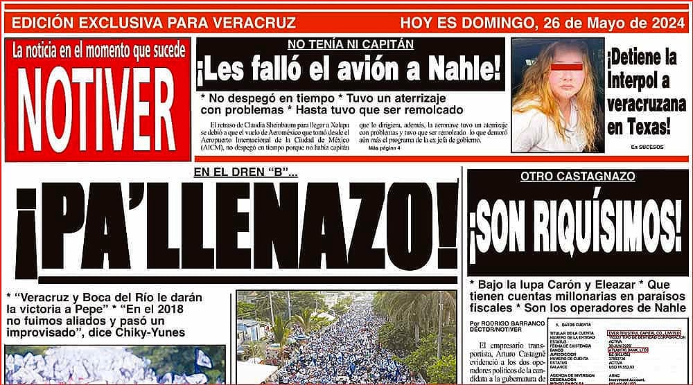 LA PORTADA - DOMINGO 26 DE MAYO 2024
