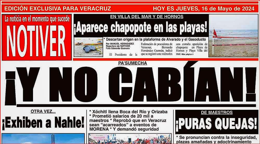 LA PORTADA - JUEVES 16 DE MAYO 2024