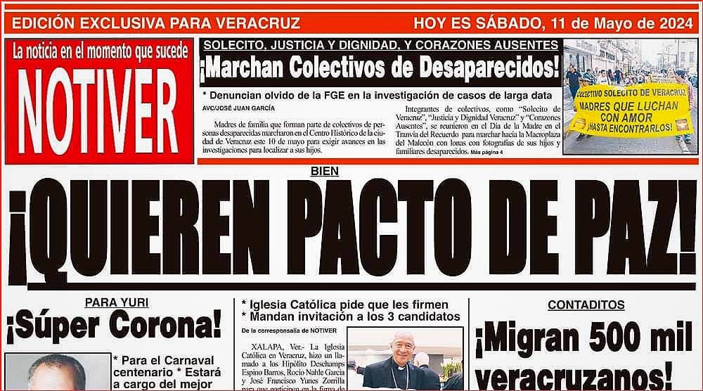 LA PORTADA - SÁBADO 11 DE MAYO 2024
