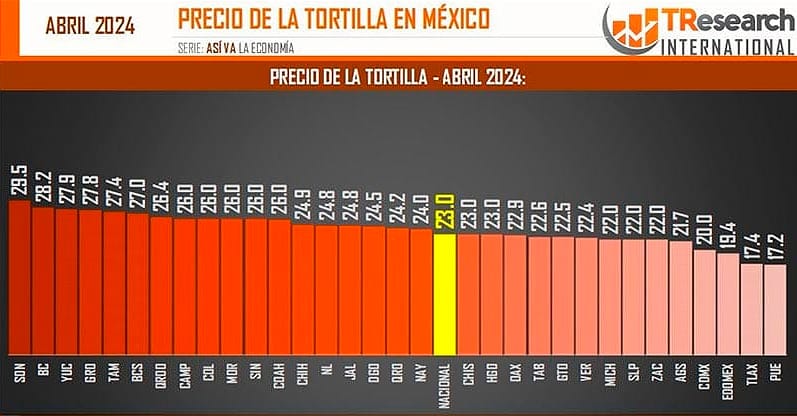 ¡NOVENO LUGAR EN TORTILLA!