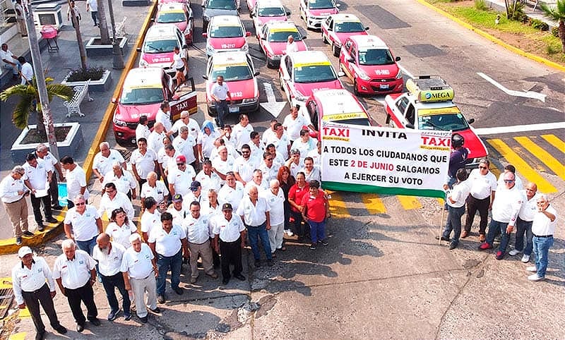 ¡CARAVANA DEL VOTO! - *Taxistas descartan "acarreo" el día de la elección