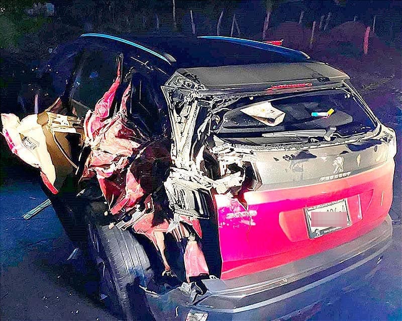 ¡CARAMBOLAZO! - *UNA LESIONADA AL IMPACTARSE TRES AUTOS *TIERRA BLANCA-LA TINAJA