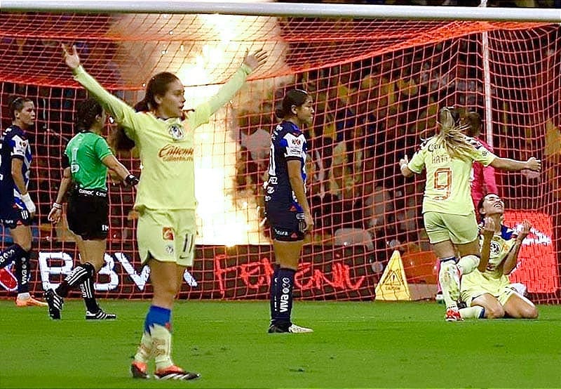¡AMÉRICA FEMENIL SACA MÍNIMA VENTAJA ANTE RAYADAS EN LA FINAL!