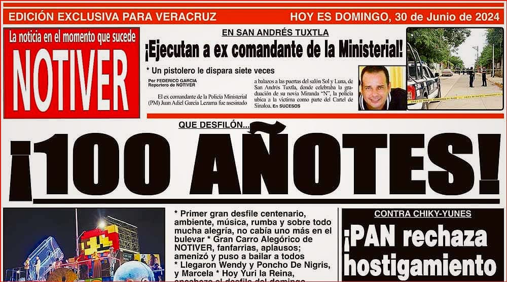 LA PORTADA - DOMINGO 30 DE JUNIO 2024