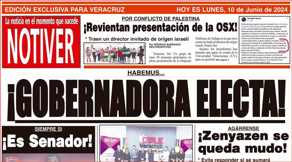 LA PORTADA - LUNES 10 DE JUNIO 2024