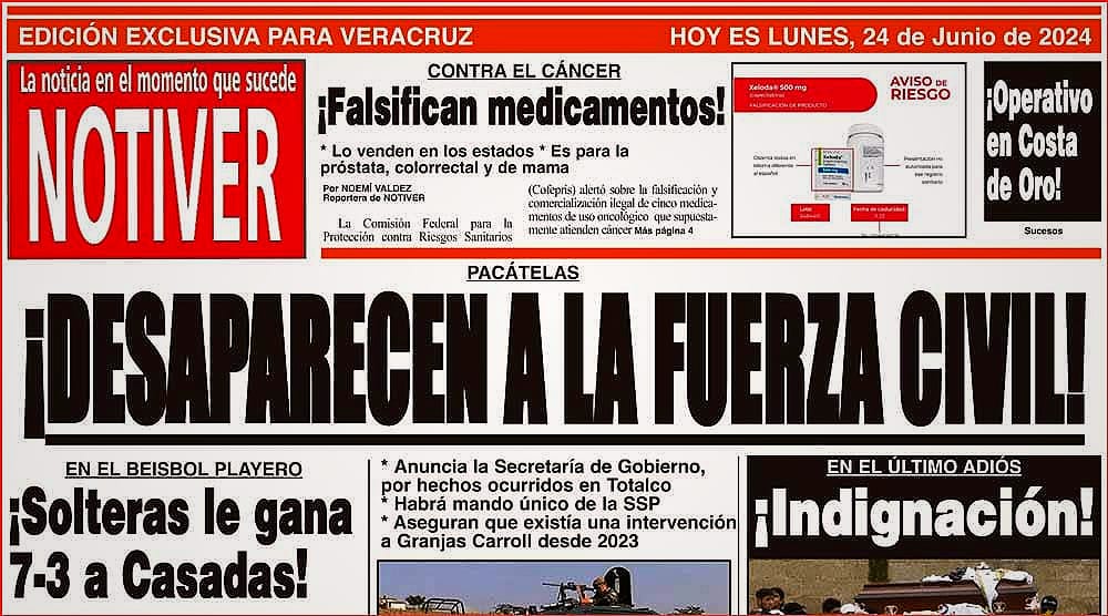 LA PORTADA - LUNES 24 DE JUNIO 2024