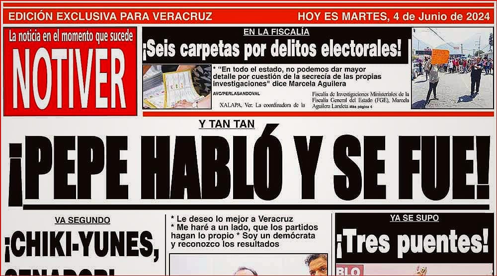 LA PORTADA - MARTES 4 DE JUNIO 2024