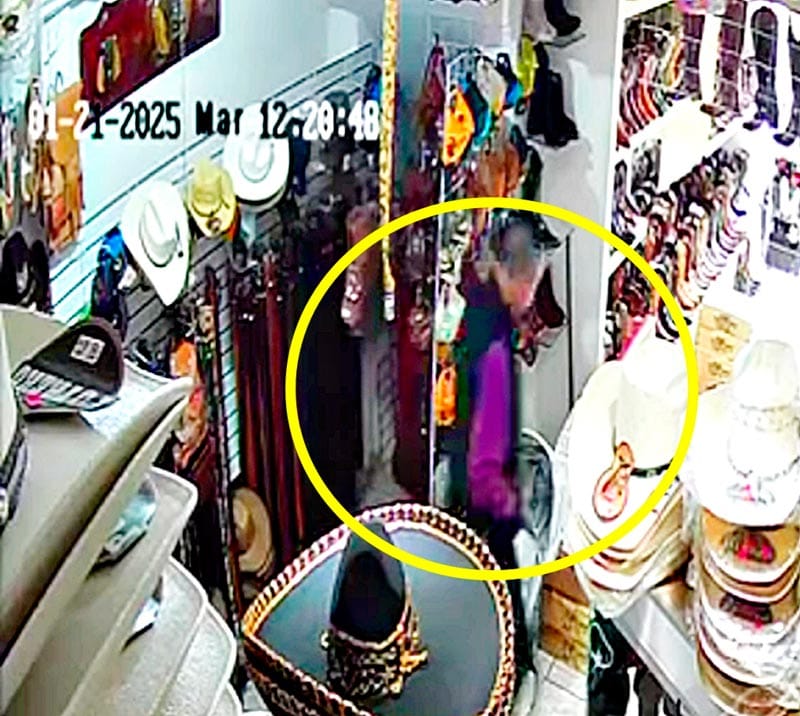 ¡ABUELO “UÑA” ROBÓ EN NEGOCIO DE BOTAS Y SOMBREROS!