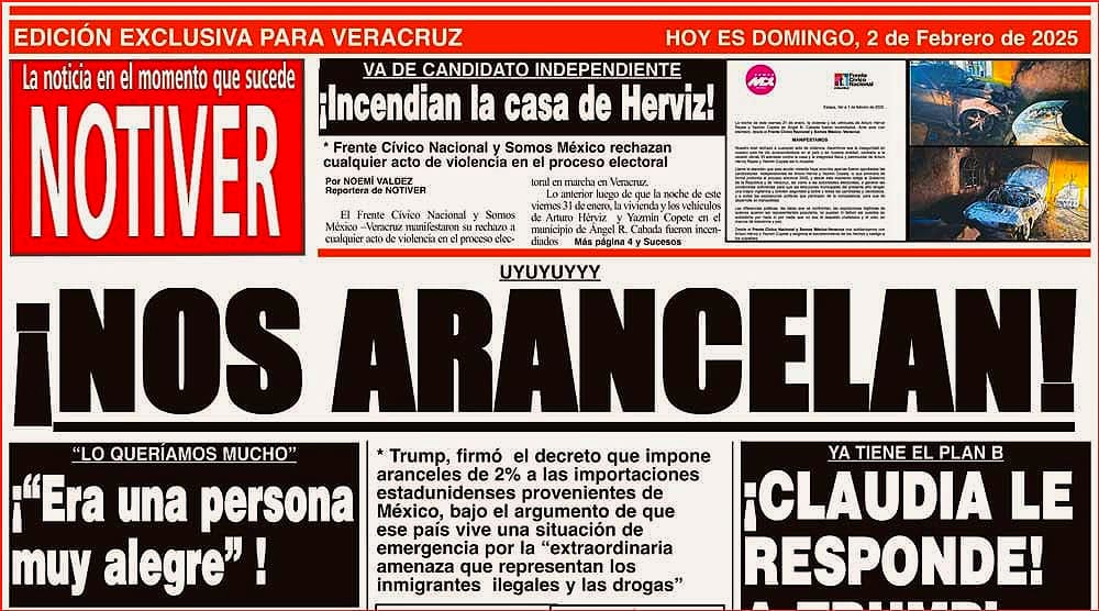 LA PORTADA - DOMINGO 2 DE FEBRERO 2025