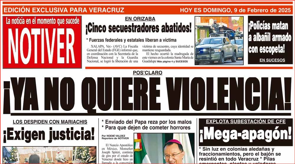 LA PORTADA - DOMINGO 9 DE FEBRERO 2025