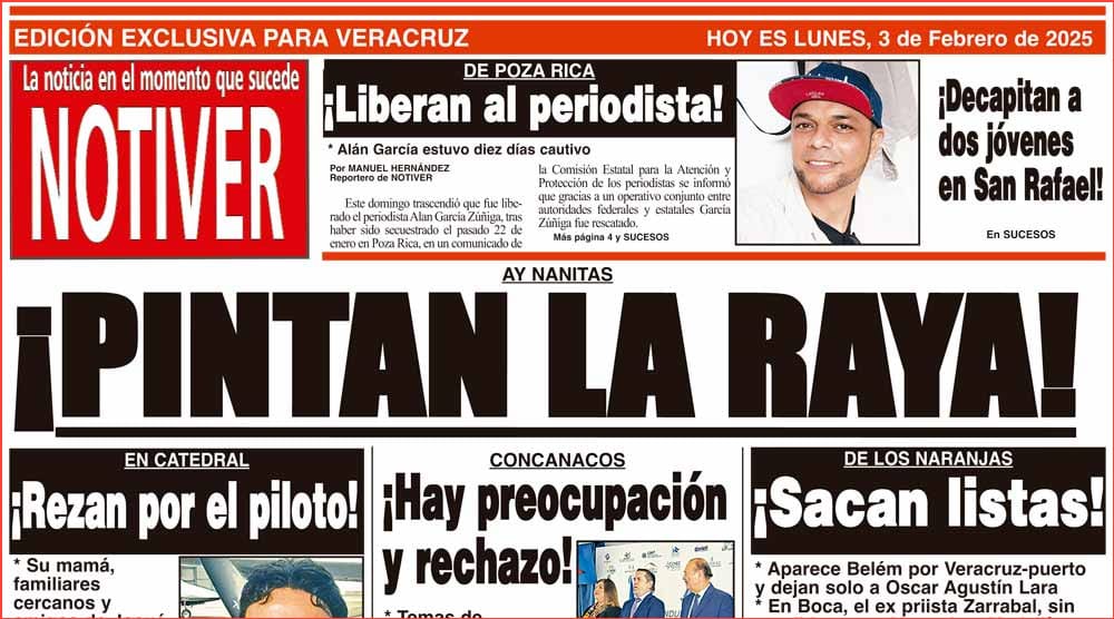 LA PORTADA - LUNES 3 DE FEBRERO 2025