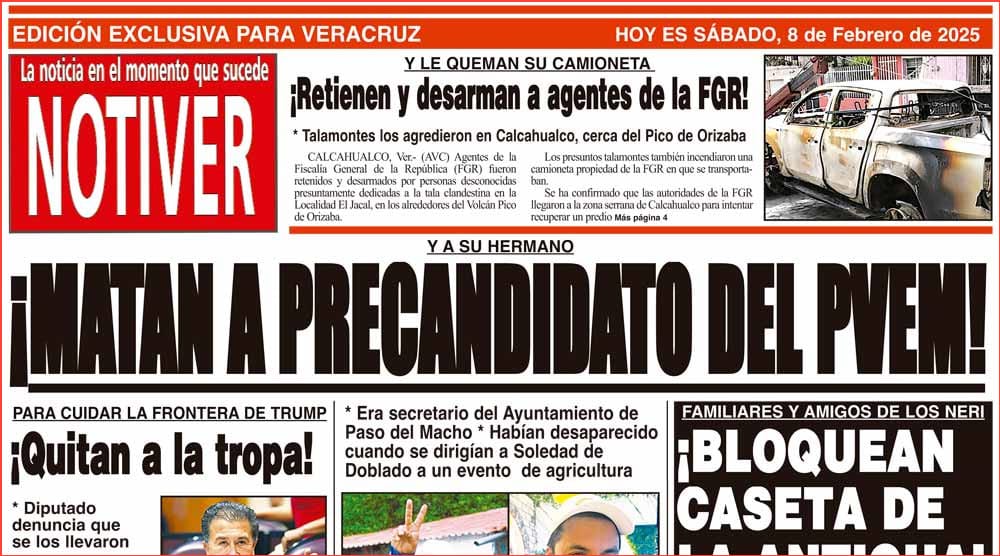 LA PORTADA - SÁBADO 8 DE FEBRERO 2025
