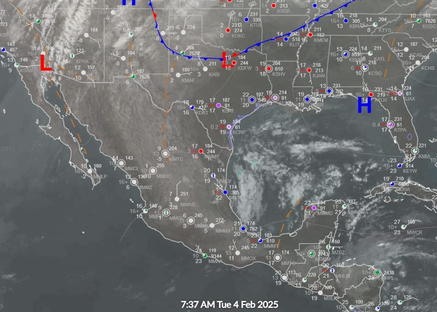 ¡DESDE CHUBASCOS A LLUVIAS FUERTES EN 19 ESTADOS!