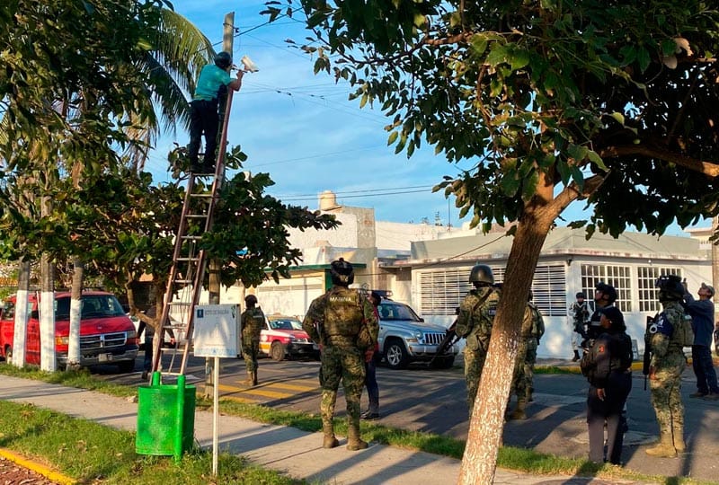 ¡RETIRAN CÁMARAS DE VIGILANCIA EN EL FLORESTA Y FLORES DEL VALLE!