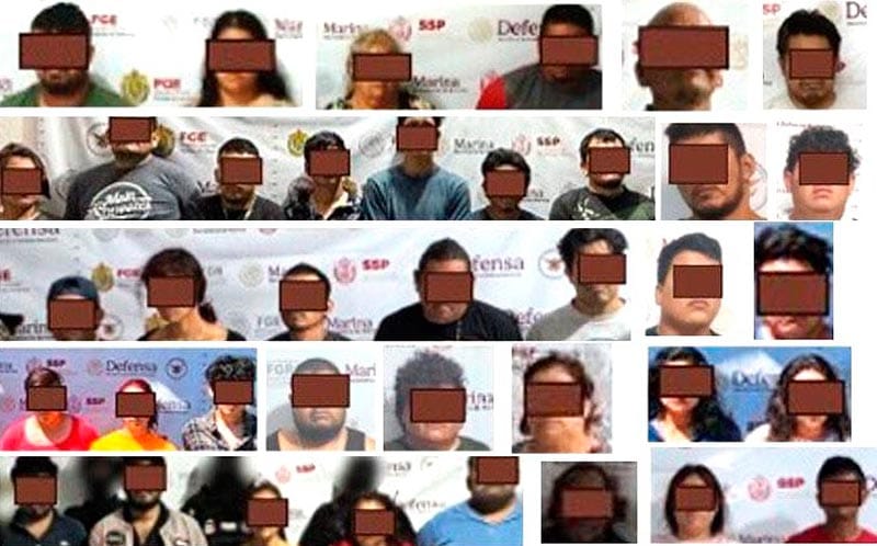 ¡40 DETENIDOS EN 19 CATEOS EN TERRITORIO VERACRUZANO!