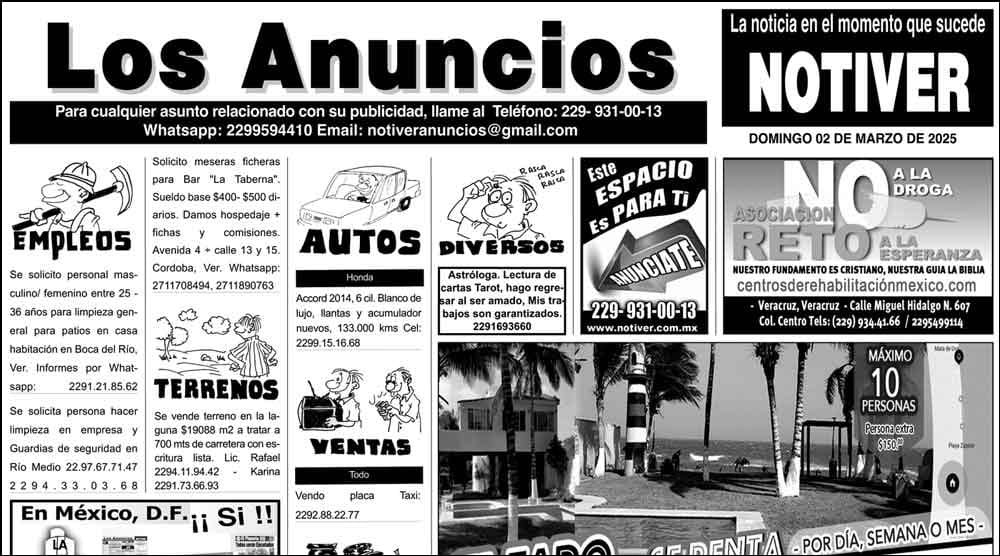 ...LOS ANUNCIOS, AVISOS Y DEMÁS! - DOMINGO, 2 DE MARZO 2025