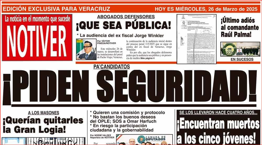 LA PORTADA - MIÉRCOLES 26 DE MARZO 2025