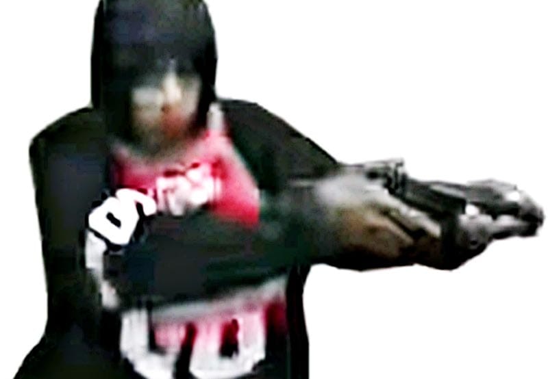 ¡BUSCAN A BANDIDO CON UN PISTOLÓN!