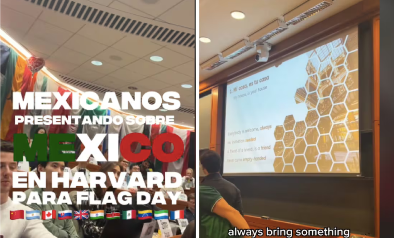 ¡ESTUDIANTES MEXICANOS SORPRENDEN EN HARVARD; PRESENTAN FRASES POPULARES DE MÉXICO Y SE VIRALIZA!