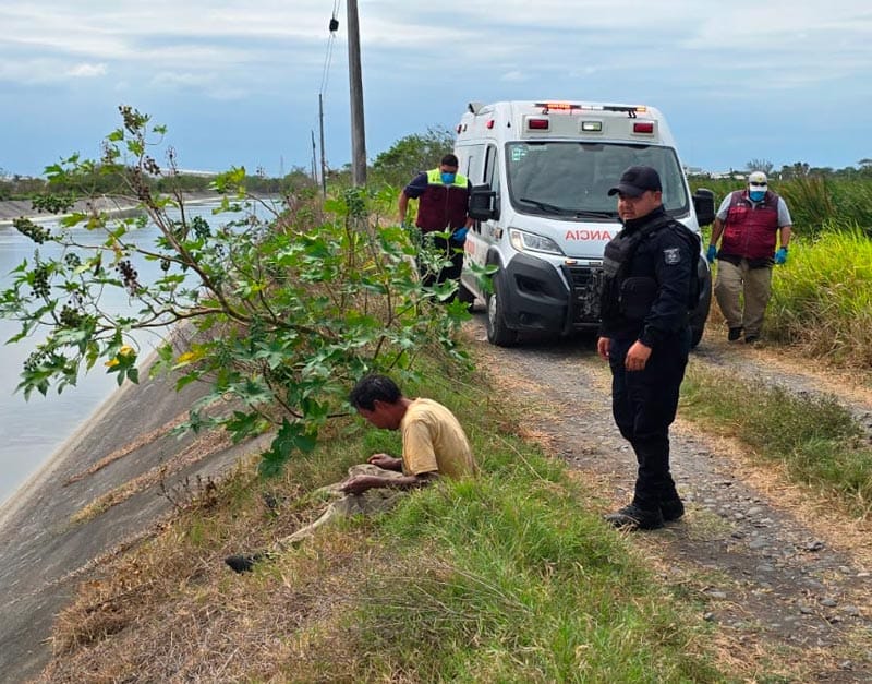 ¡LOCALIZAN A HOMBRE GOLPEADO EN CANAL DE AGUAS PLUVIALES!