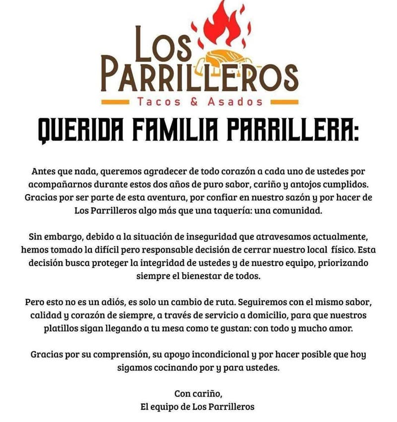 ¡CIERRAN EN MINA! - BAJAN CORTINAS MÁS COMERCIOS