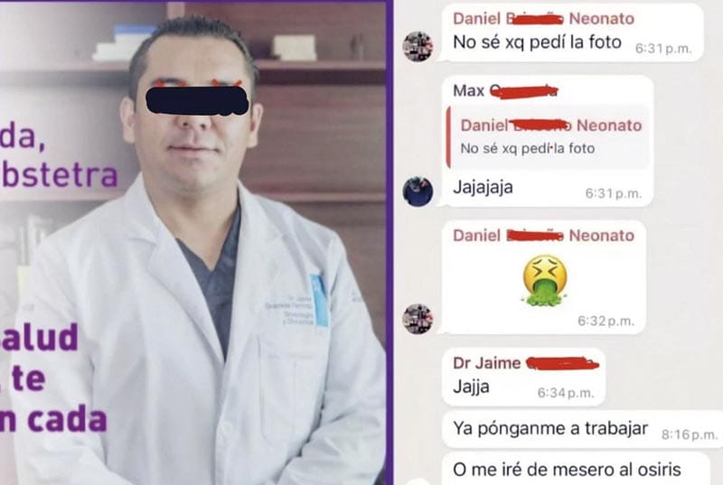 ¡ACUSAN A GINECÓLOGO DE MÉRIDA DE COMPARTIR IMÁGENES ÍNTIMAS DE PACIENTES EN WHATSAPP!