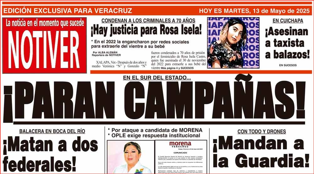 LA PORTADA - MARTES 13 DE MAYO 2025