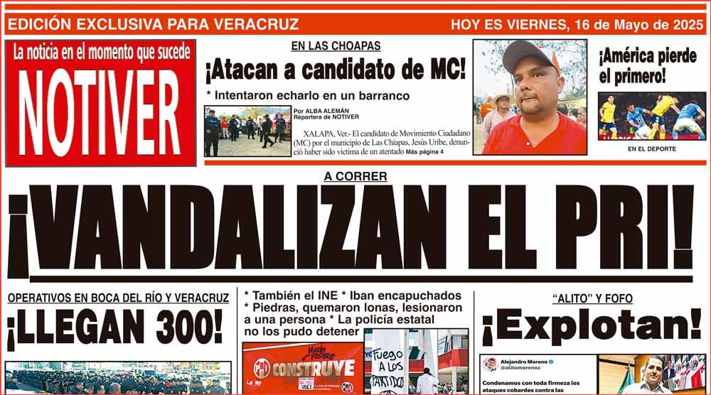 LA PORTADA - VIERNES 16 DE MAYO 2025