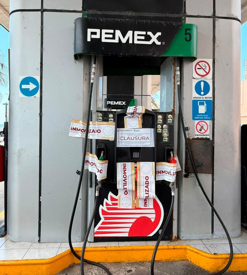 ¡CLAUSURAN 38 BOMBAS! - DE 6 GASOLINERAS