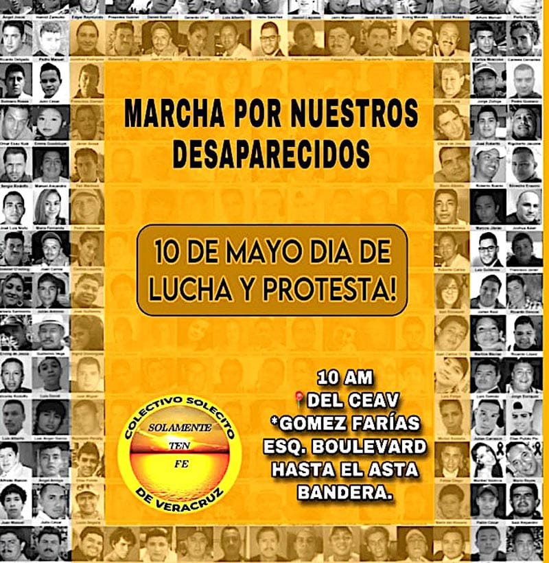 ¡MARCHARÁN COLECTIVOS POR LOS DESAPARECIDOS!