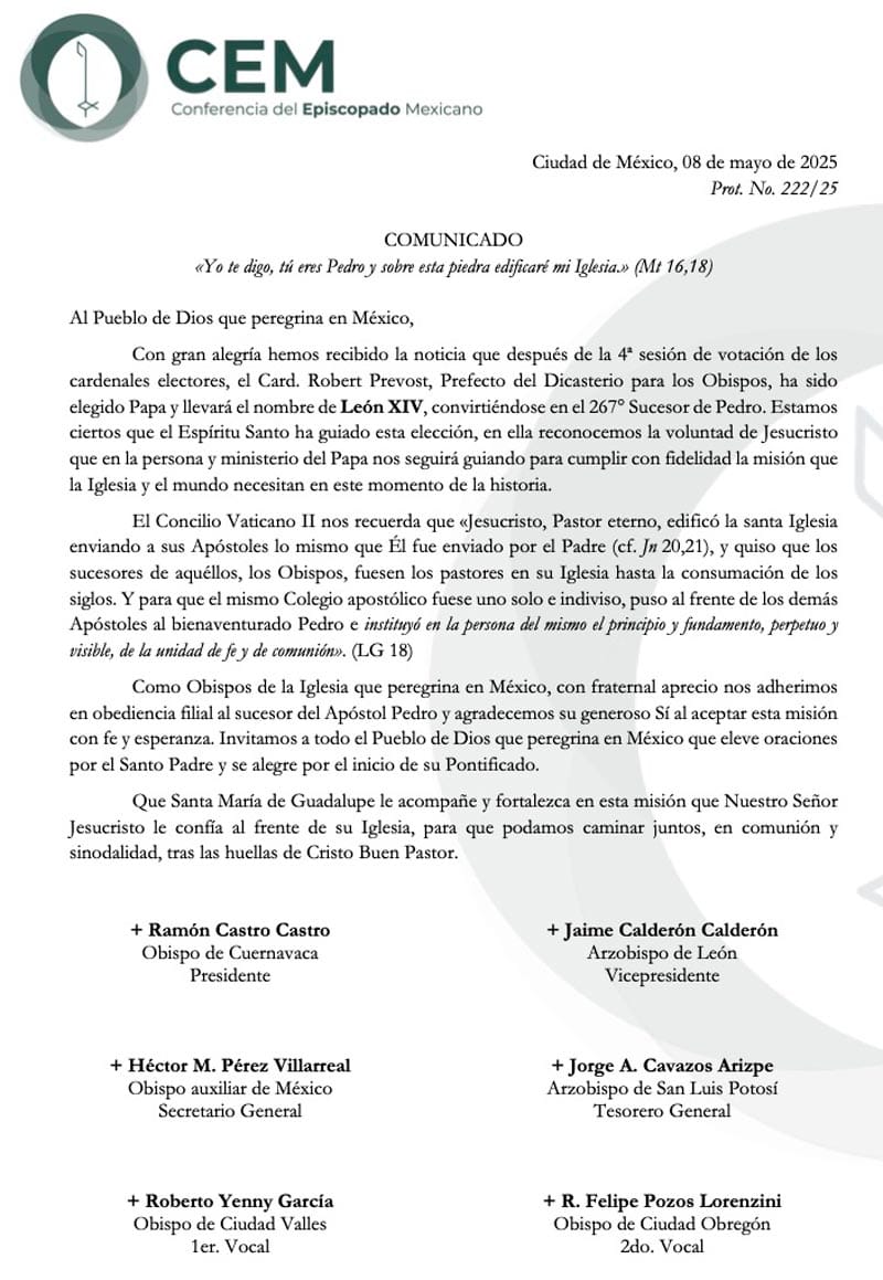 ¡TOCAN REPIQUES! - POR LEÓN XIV