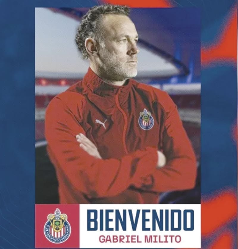 ¡GABRIEL MILITO YA ES DT DE LAS CHIAVAS!