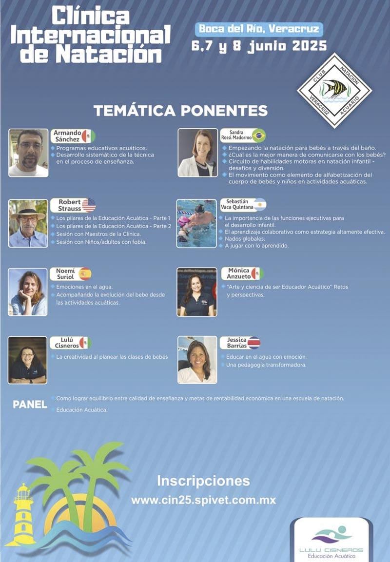 ¡SE ACERCA LA EDICIÓN  50 DE LA CLÍNICA INTERNACIONAL DE NATACIÓN 2025!