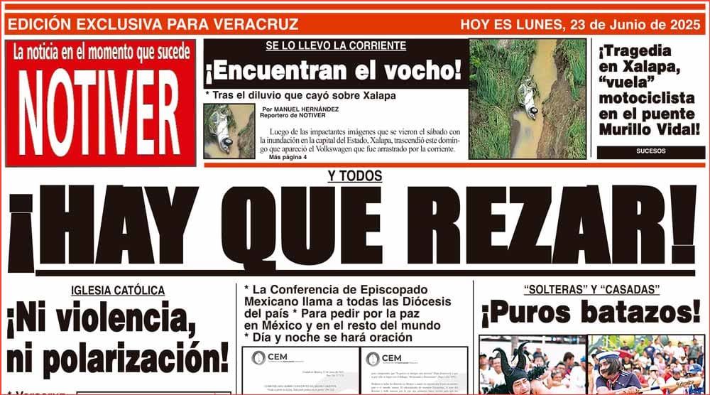 LA PORTADA - LUNES 23 DE JUNIO 2025